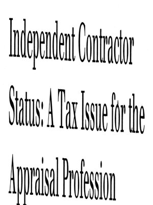 cover image of Independent Contractor, 4th ed.